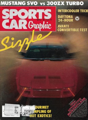 SPORTS CAR GRAPHIC 1984 MAY - SVOv300ZX TURBO, AVANTI DROPTOP, VICTOR, BITURBO*